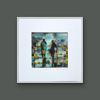 Farewell <br>14x14 cm, 25x25 cm with mat<br>5.5”x5.5”, 9.8`’x9.8” with mat