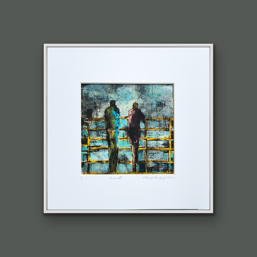 Farewell <br>14x14 cm, 25x25 cm with mat<br>5.5”x5.5”, 9.8`’x9.8” with mat