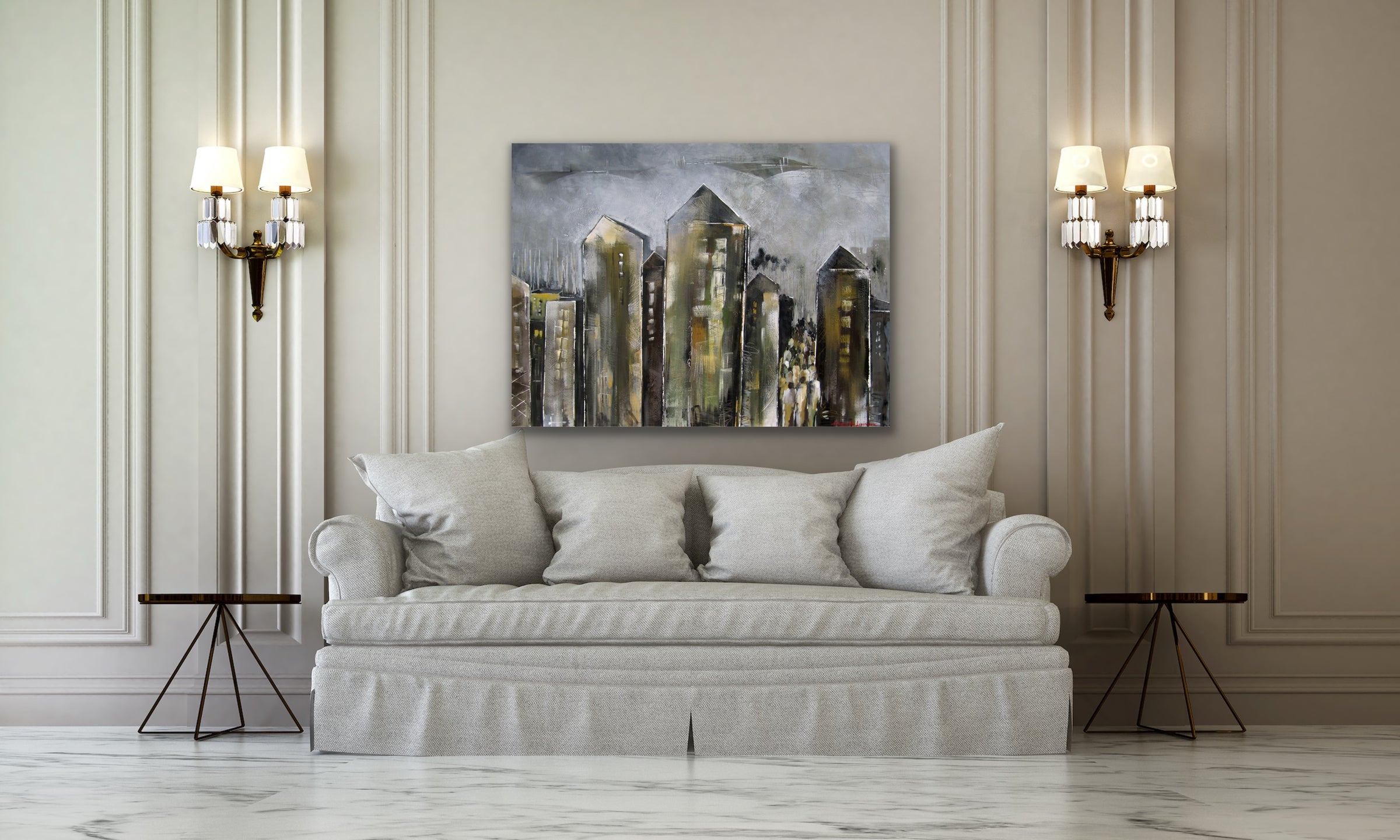 Urban Night <br>91.4x121.9x3.8 cm<br>36”x48”x1.5”