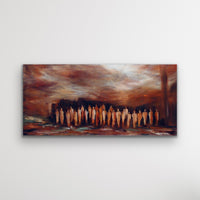 People Again <br>76.2x152.4x3 cm<br>30"x60"x1.2"