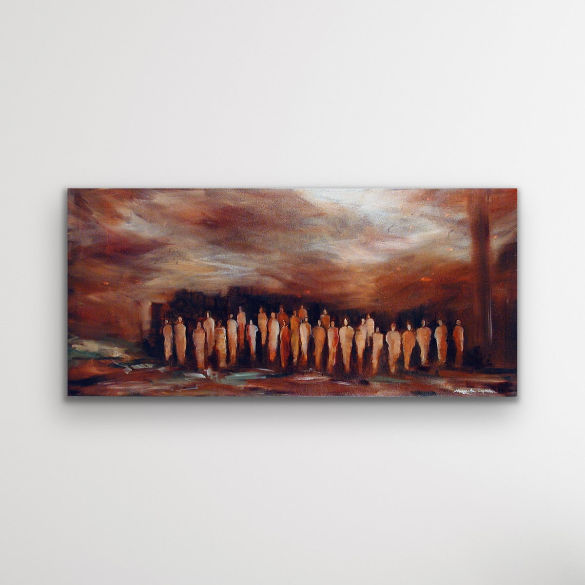 People Again <br>76.2x152.4x3 cm<br>30"x60"x1.2"