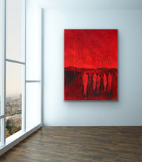Les marcheurs <br>121.9x91.4x4 cm<br>48”x36”x1.6”