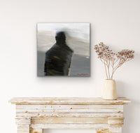 Le penseur <br>50.8x50.8x3.8 cm<br>20”x20”x1.5”