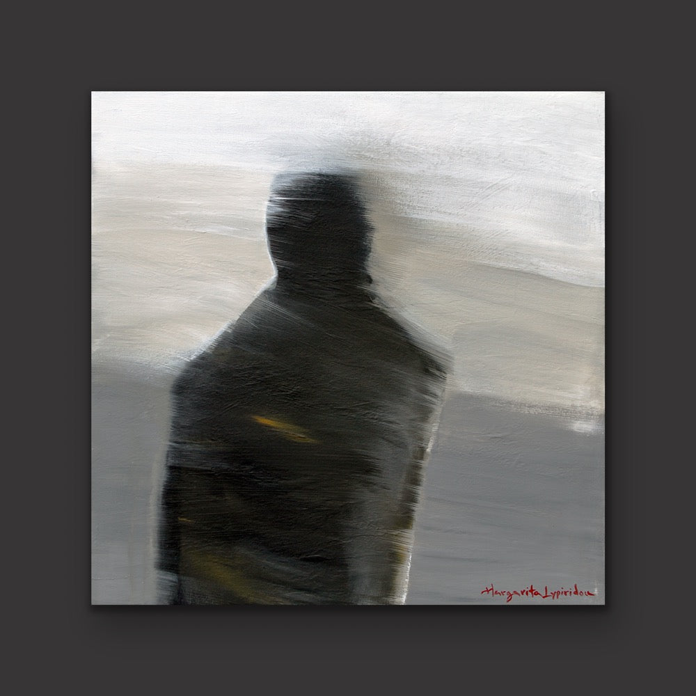 Le penseur <br>50.8x50.8x3.8 cm<br>20”x20”x1.5”
