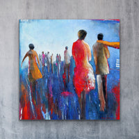 Le charpe jaune <br>122x122x3.8 cm<br>48”x48”x1.5"