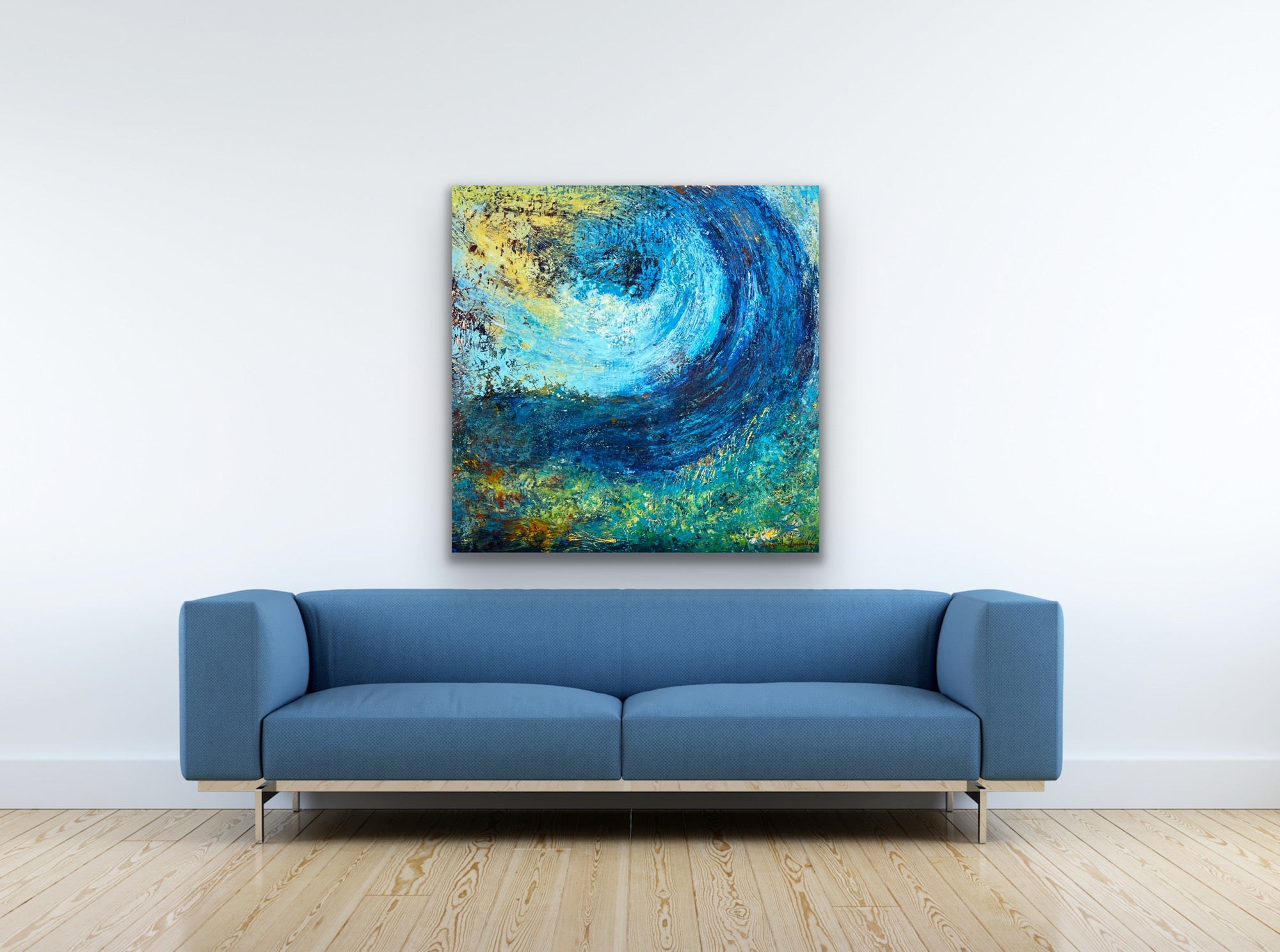 Counting Breaths <br>105x105x2.5 cm<br>41.3”x41.3”x1”