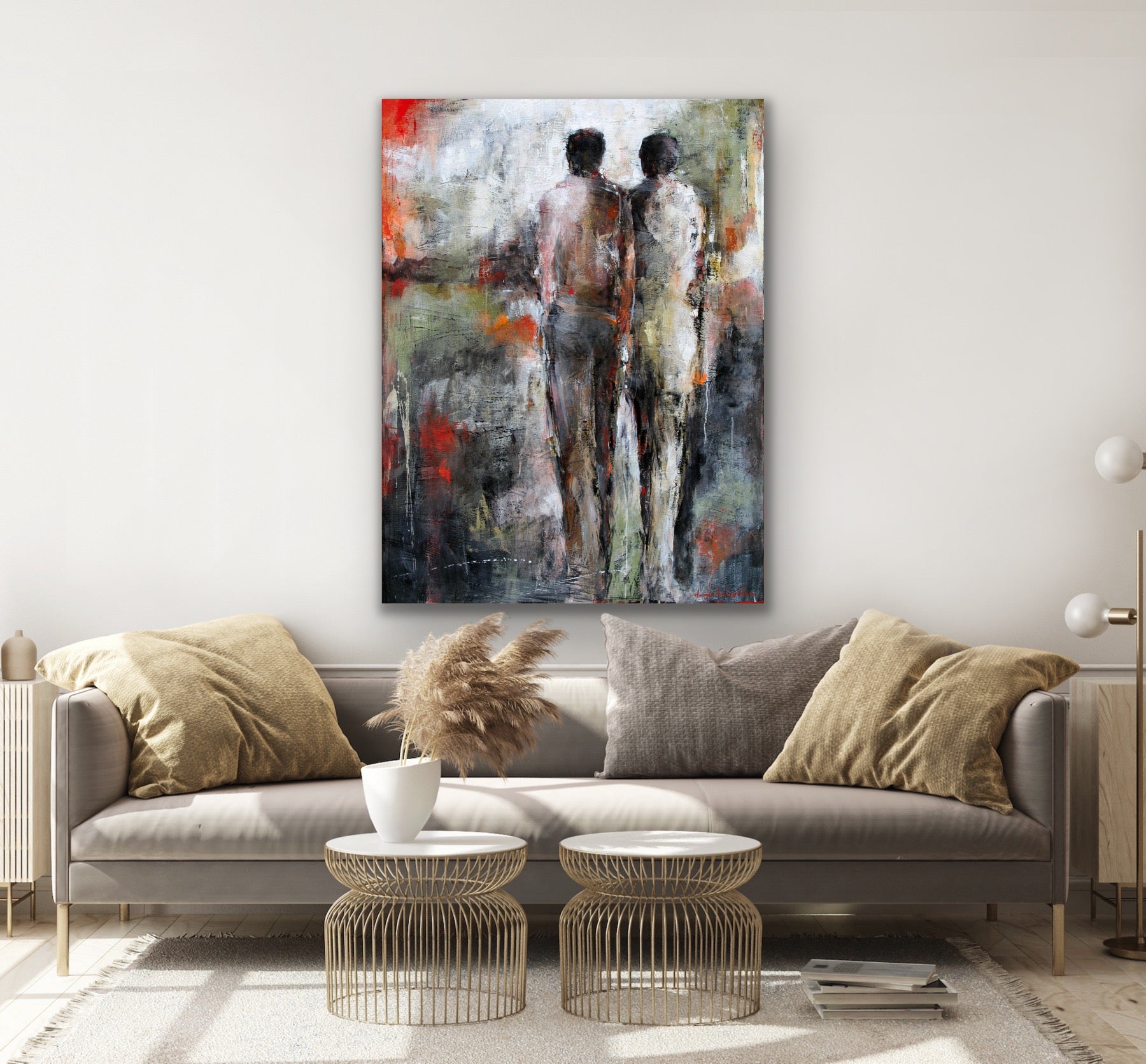 A Circle Of Two <br>121.9x91.4x4 cm<br>48”x36”x1.6”