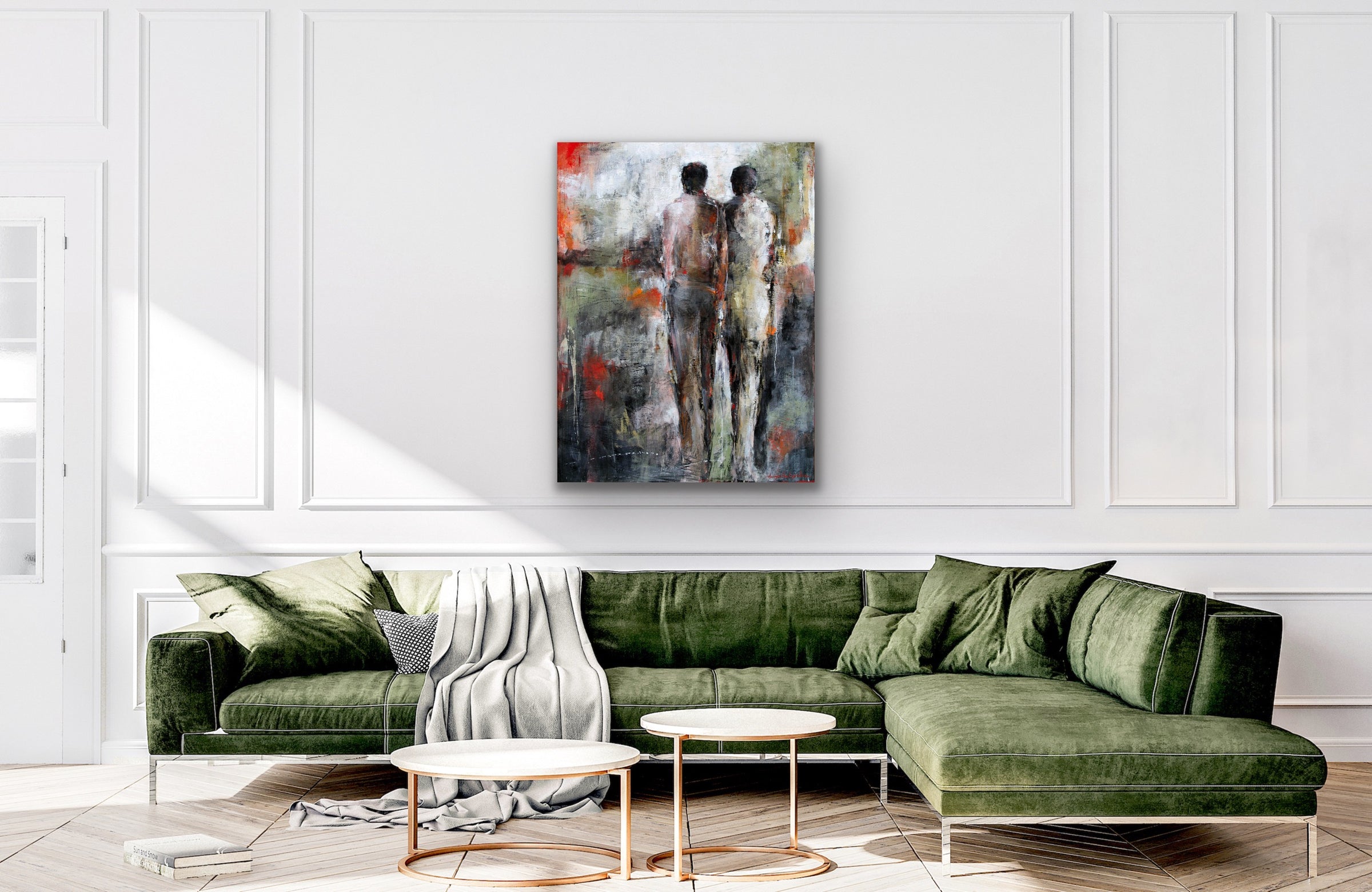 A Circle Of Two <br>121.9x91.4x4 cm<br>48”x36”x1.6”