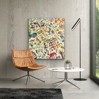 The Elephant In The Room <br>110x125x2.5 cm<br>43.3"x49.2"x1"