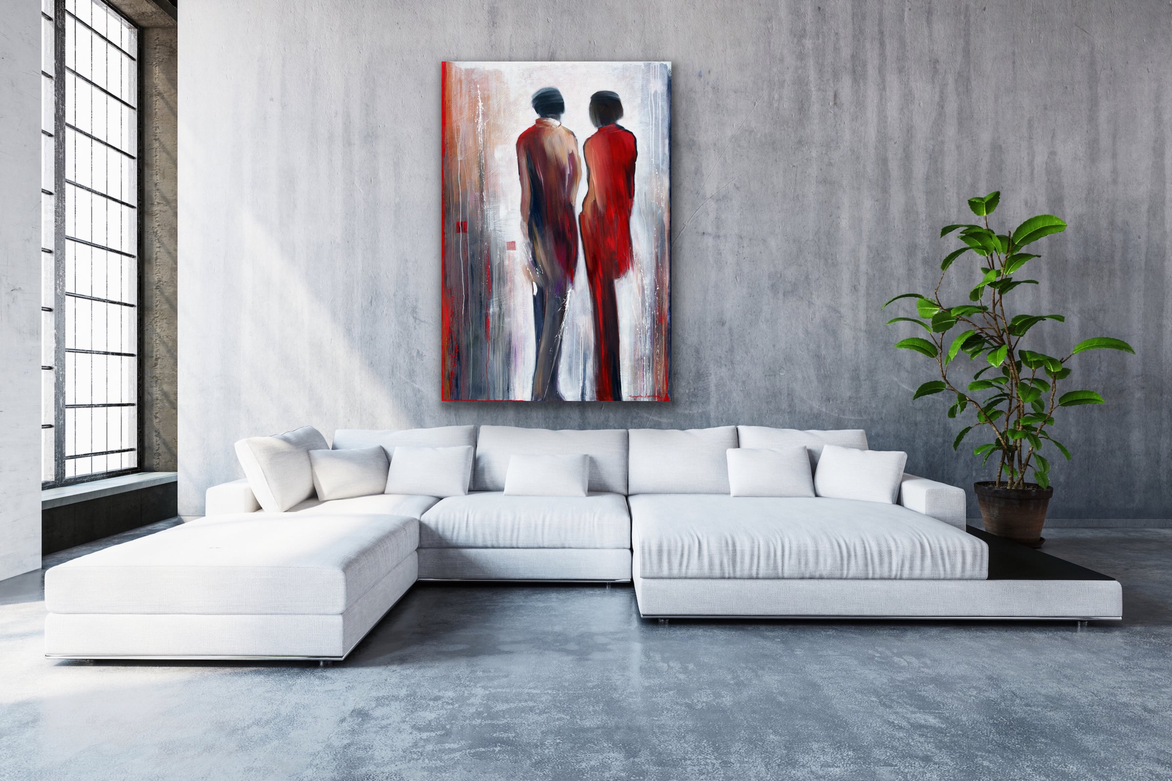 Intimate Talk <br>152.4x101.6x4 cm<br>60”x40”x1.6”
