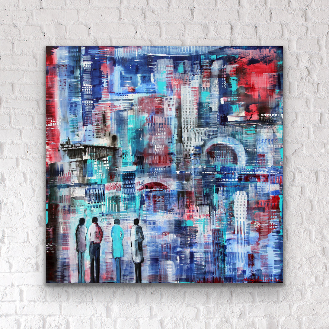 Urban Beauty <br>91.4x91.4x3.8 cm<br>36”x36”x1.5”