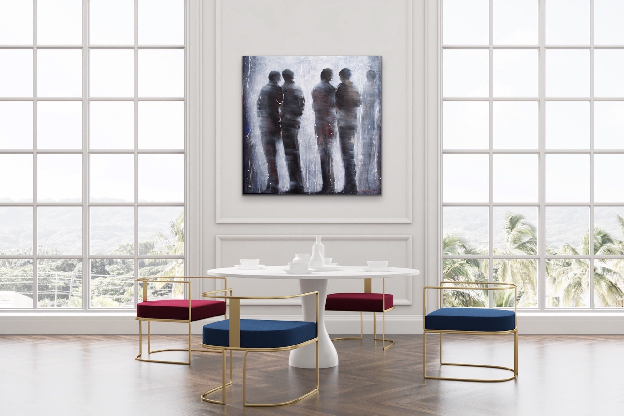 La tendresse <br>101.6x101.6x3.8 cm<br>40"x40"x1.5"