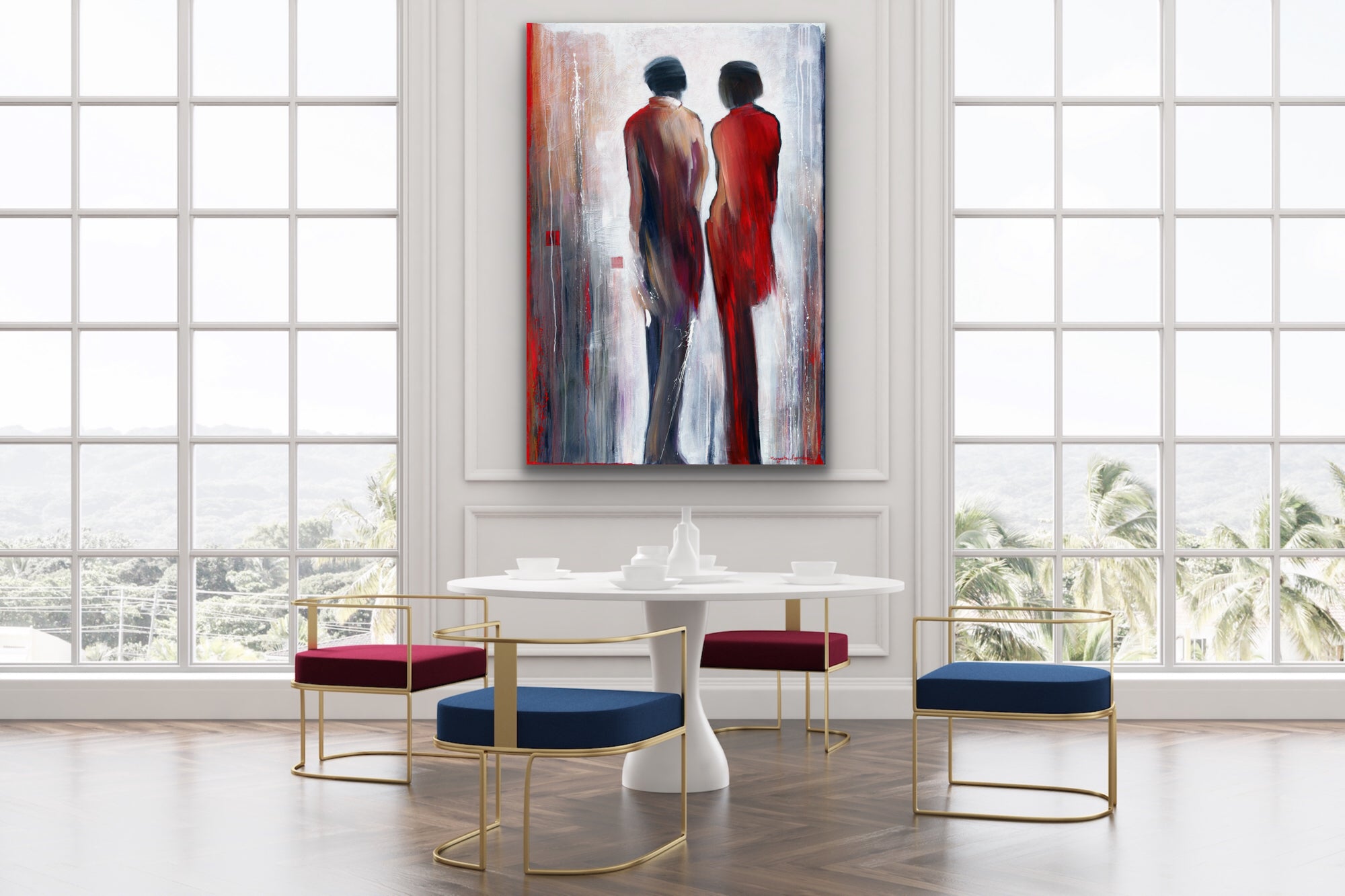 Intimate Talk <br>152.4x101.6x4 cm<br>60”x40”x1.6”