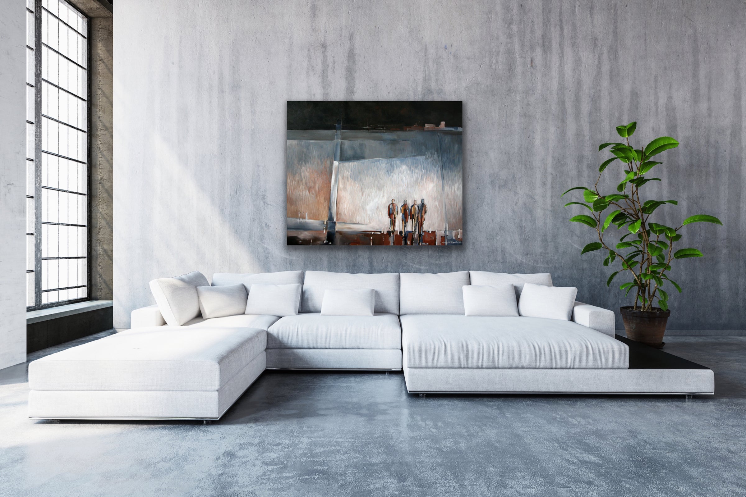 Harbor <br>121.9x101.6x4 cm<br>48”x40”x1.6”