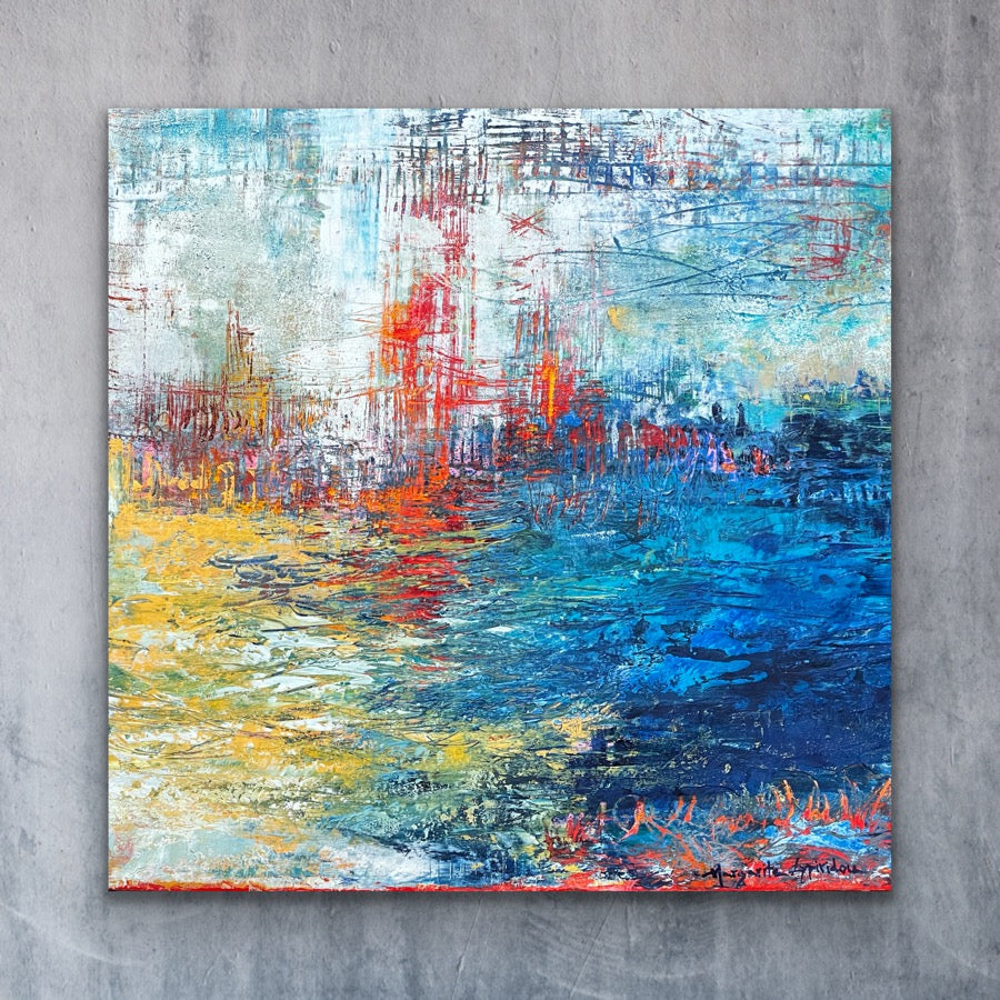 Revealing The Past <br>40x40x3 cm<br>15.7”x15.7”x1.2”