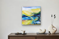 Green Fields <br>46x46x2 cm<br>18.1”x18.1”x0.8”