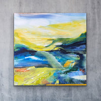 Green Fields <br>46x46x2 cm<br>18.1”x18.1”x0.8”