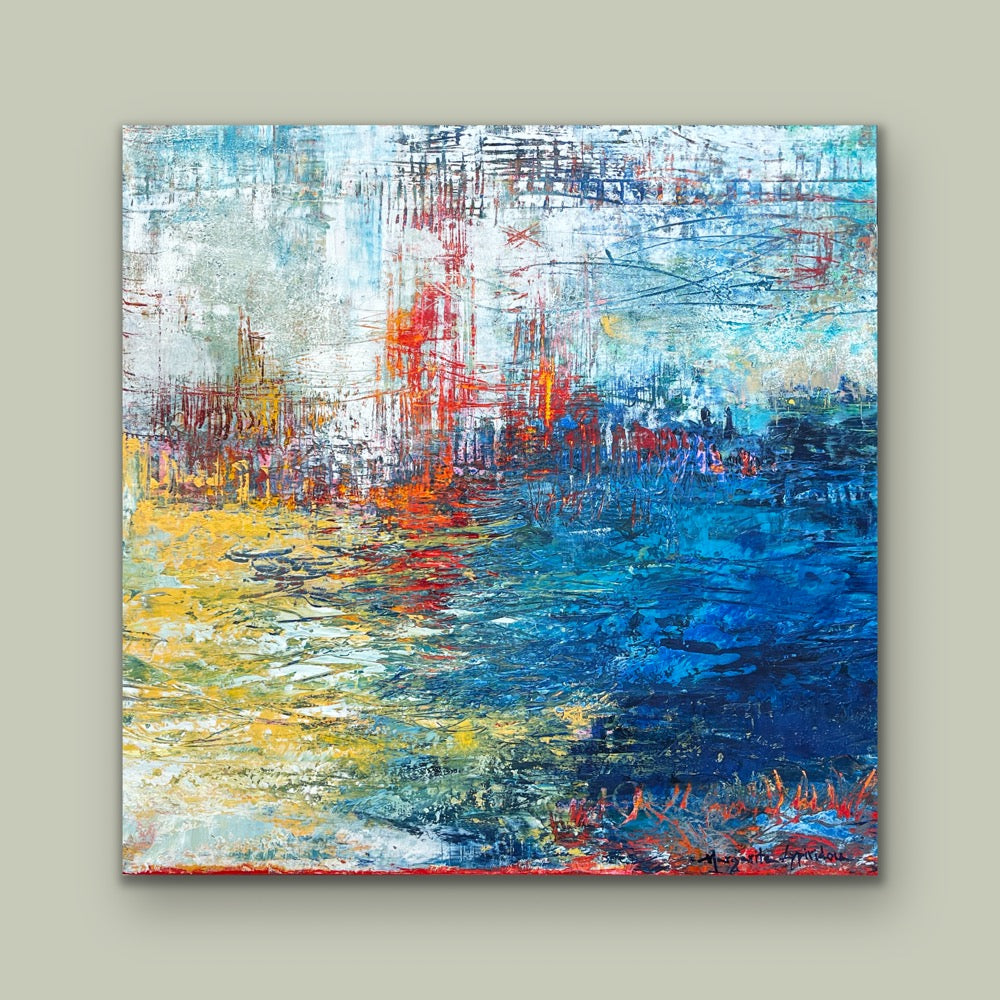 Salt Water <br>40x40x3 cm<br>15.7”x15.7”x1.2”