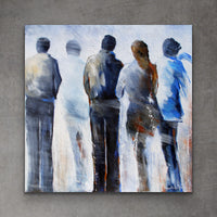 Entre nous <br>121.9x121.9x4 cm<br>48”x48”x1.6”