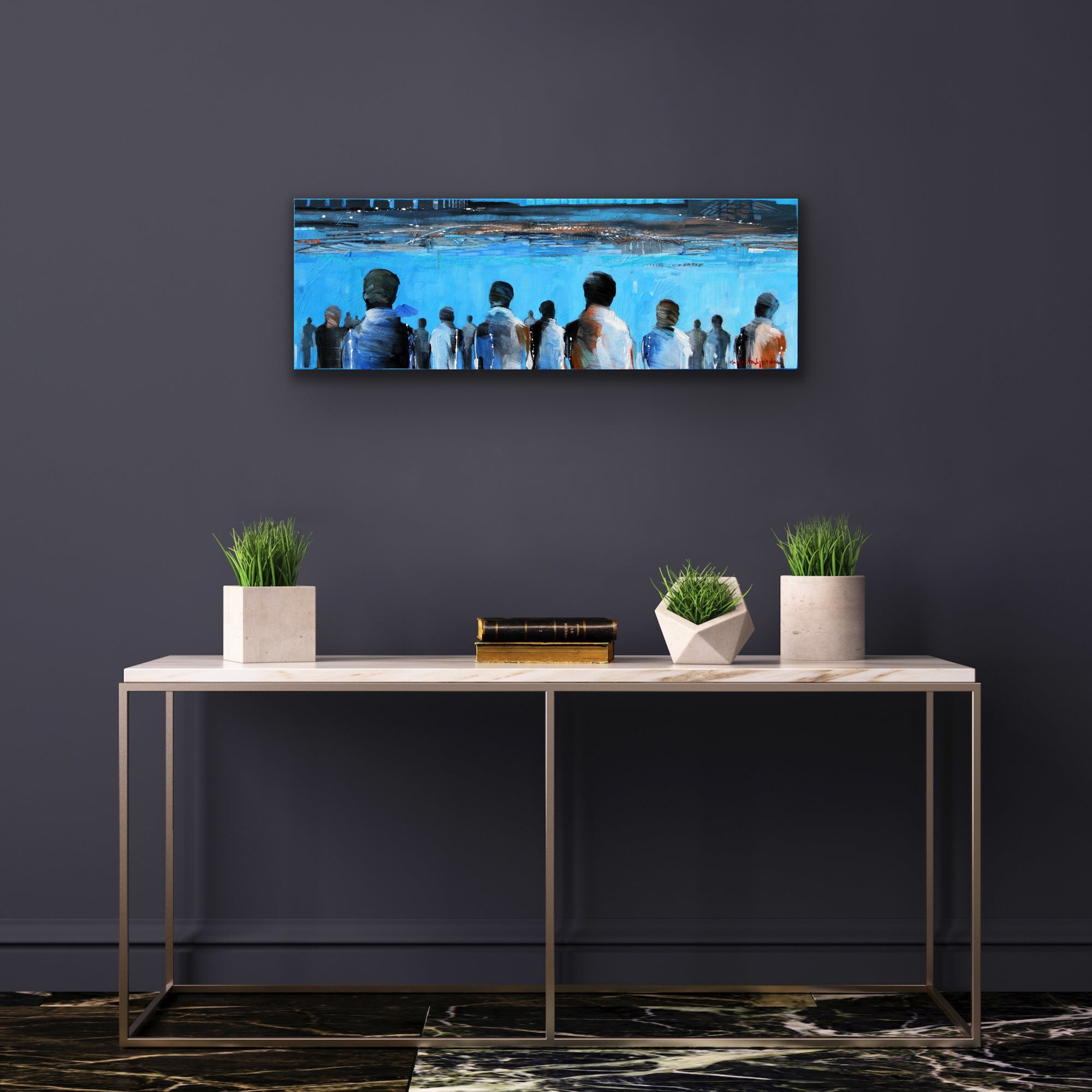 Un spectacle <br>30.5x91.4x3.8 cm<br>12”x36”x1.5”