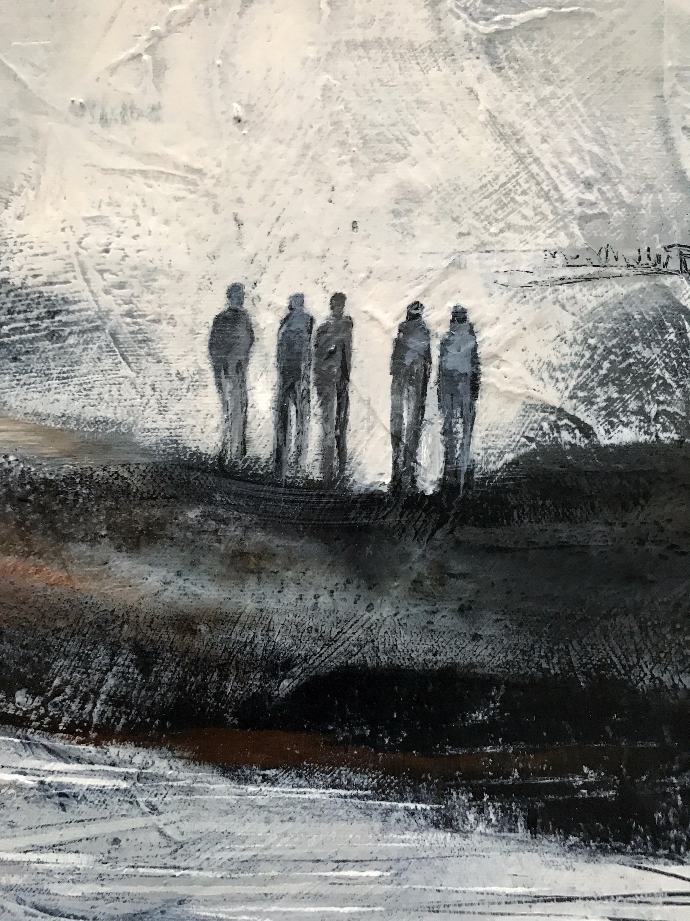 Cinq-amis <br>76.2x61x3.8 cm<br>30”x24”x1.5”