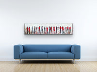 Here We Are Again <br>40.6x182.9x3.8 cm<br>16”x72”x1.5”