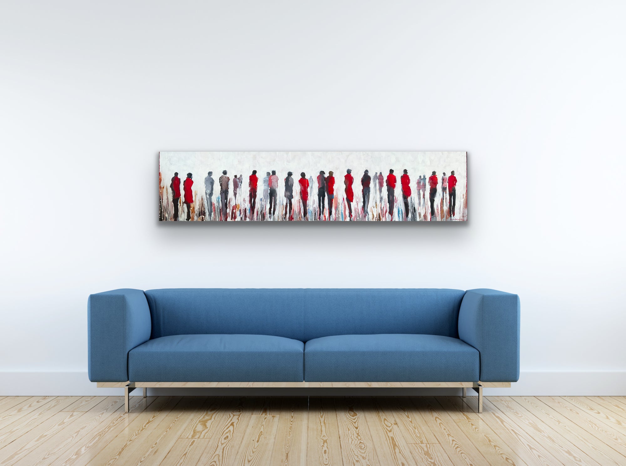 Here We Are Again <br>40.6x182.9x3.8 cm<br>16”x72”x1.5”