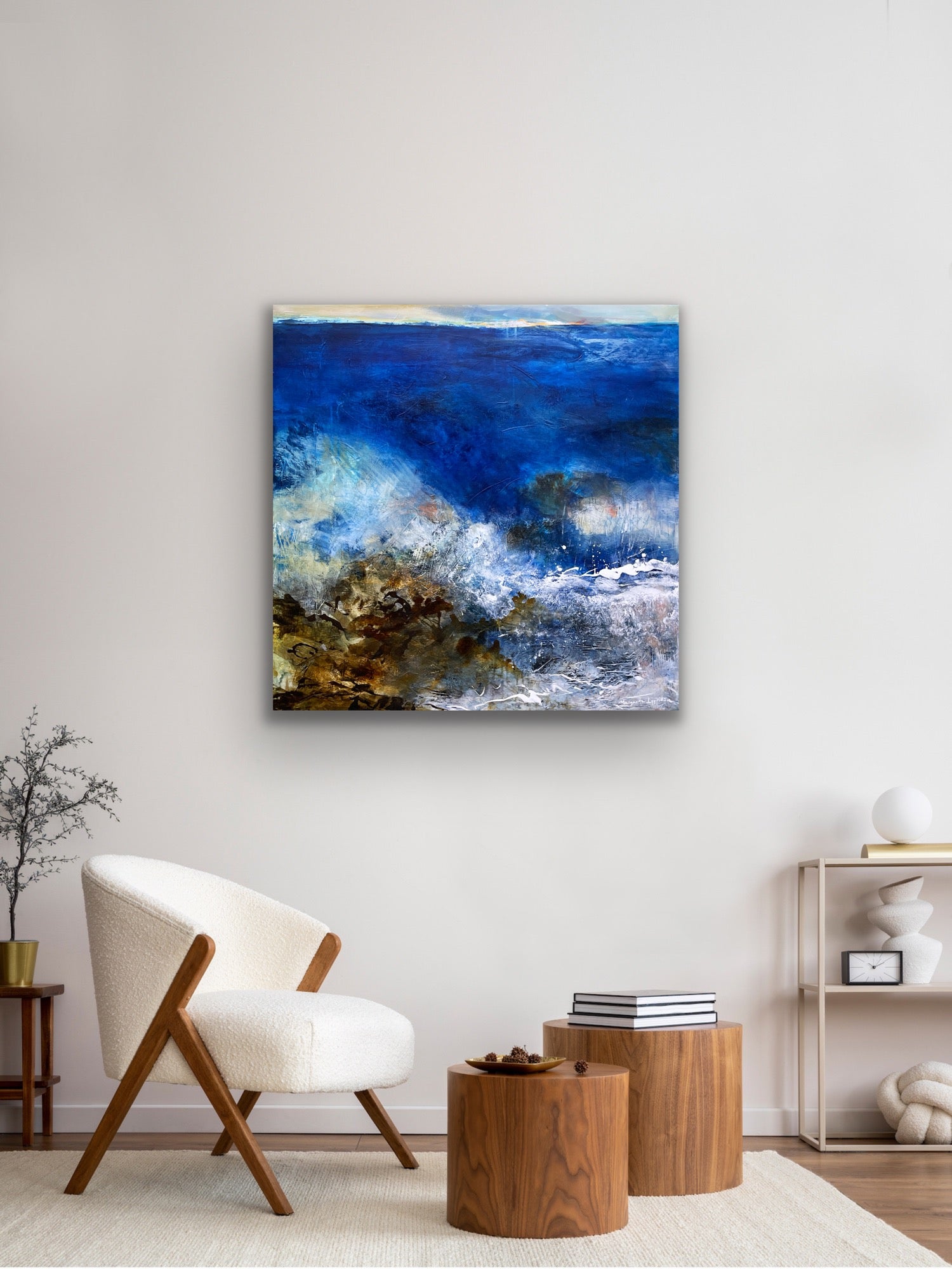Serene Turbulence <br>91x91x2 cm<br>35.8”x35.8”x0.8”