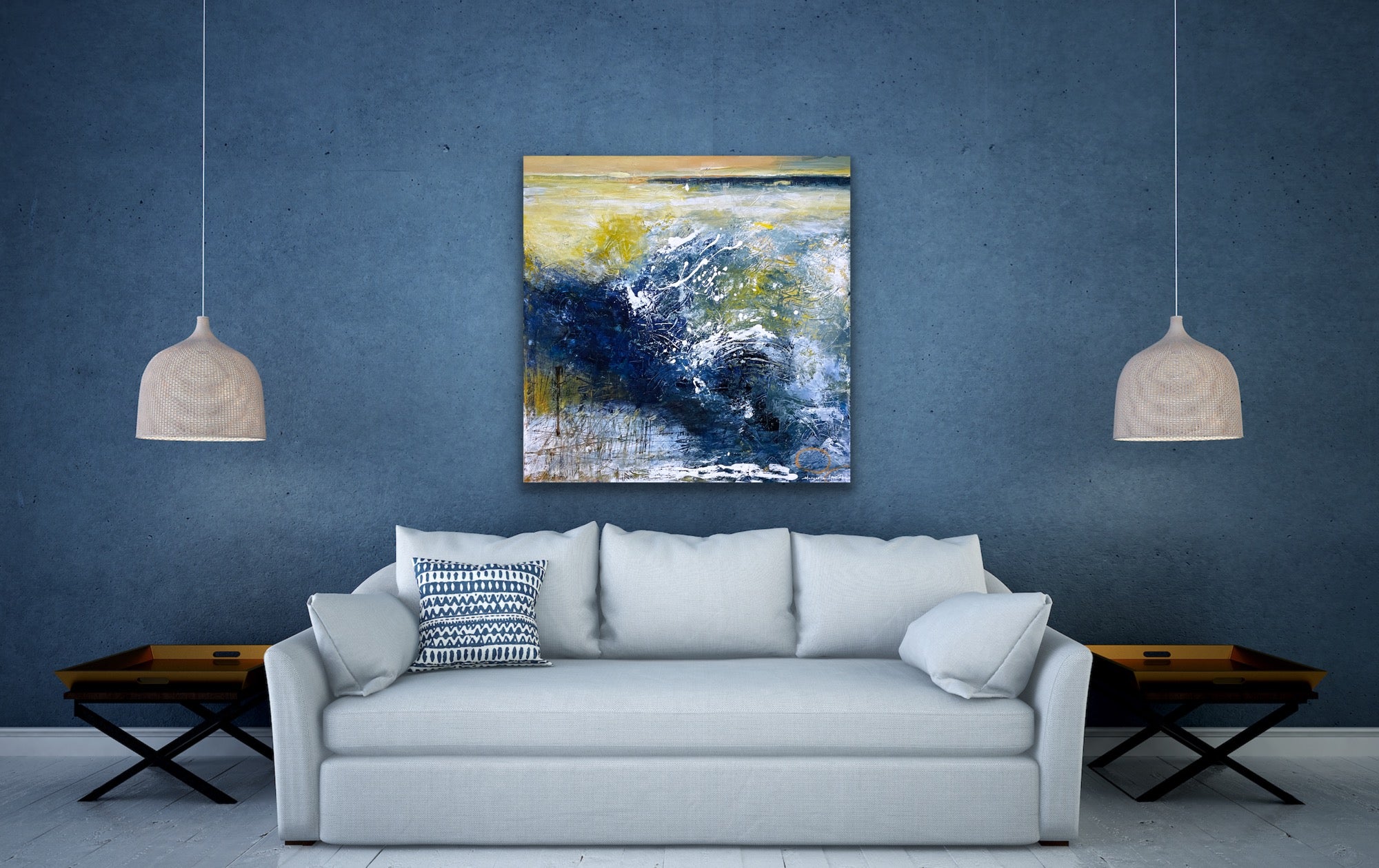 Hidden Cove <br>91x91x2 cm<br>35.8”x35.8”x0.8”
