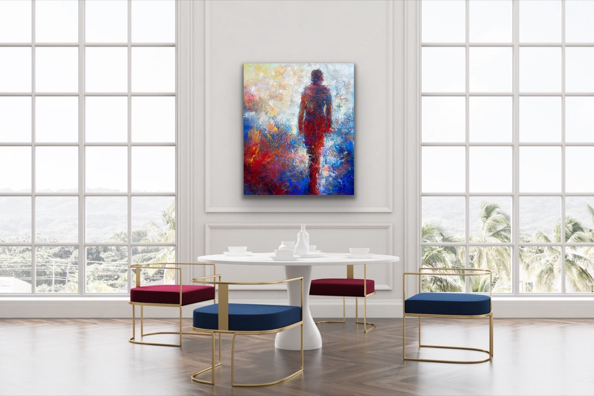 Cloud Walking<br>100x85x3 cm<br>39.4"x33.5"x1.2"