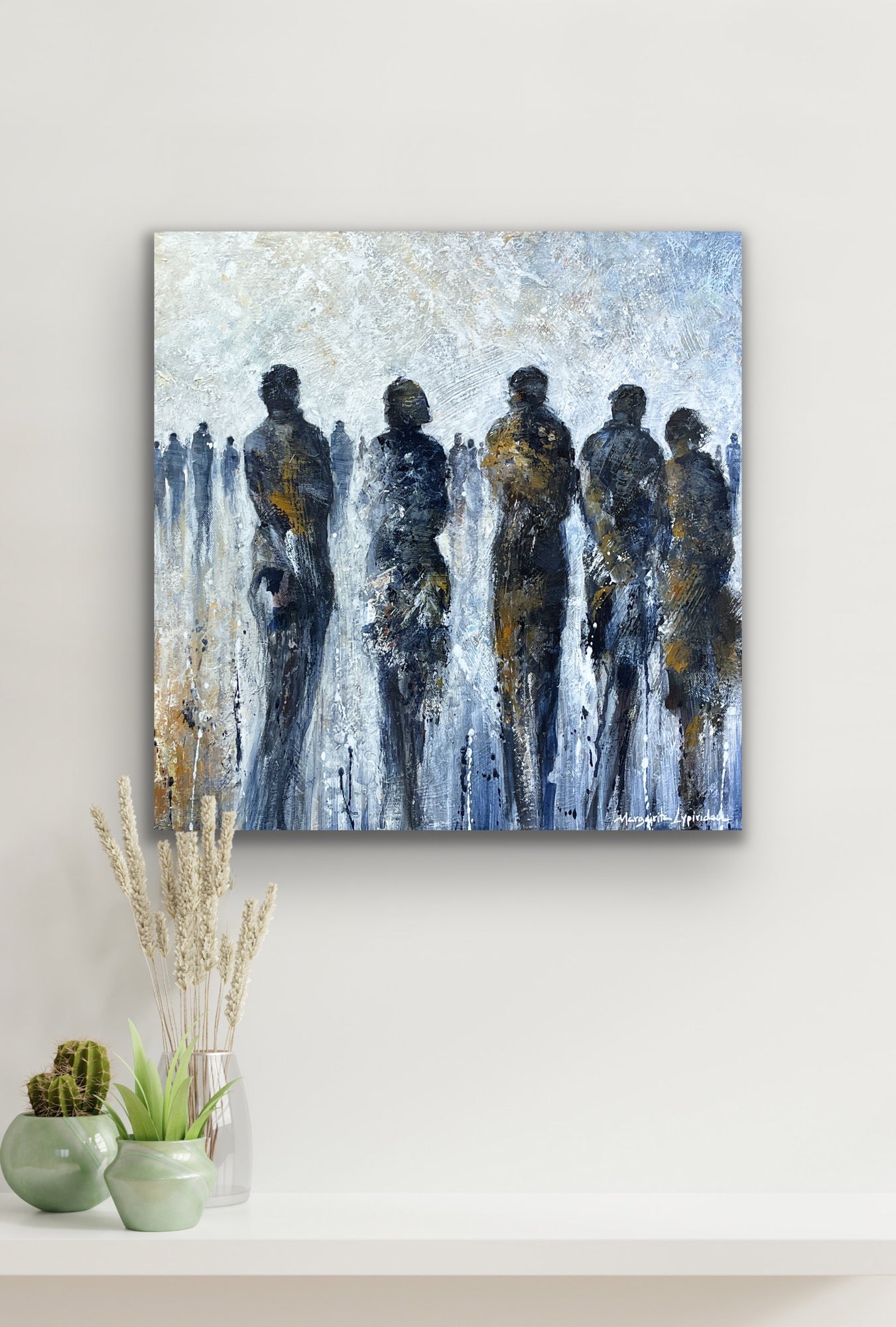 Here And Now <br>50x50x3.5 cm<br>23.6”x23.6”x1.4"