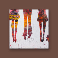 Friends <br>40x40x2.5 cm<br>15.8”x15.8"x1"