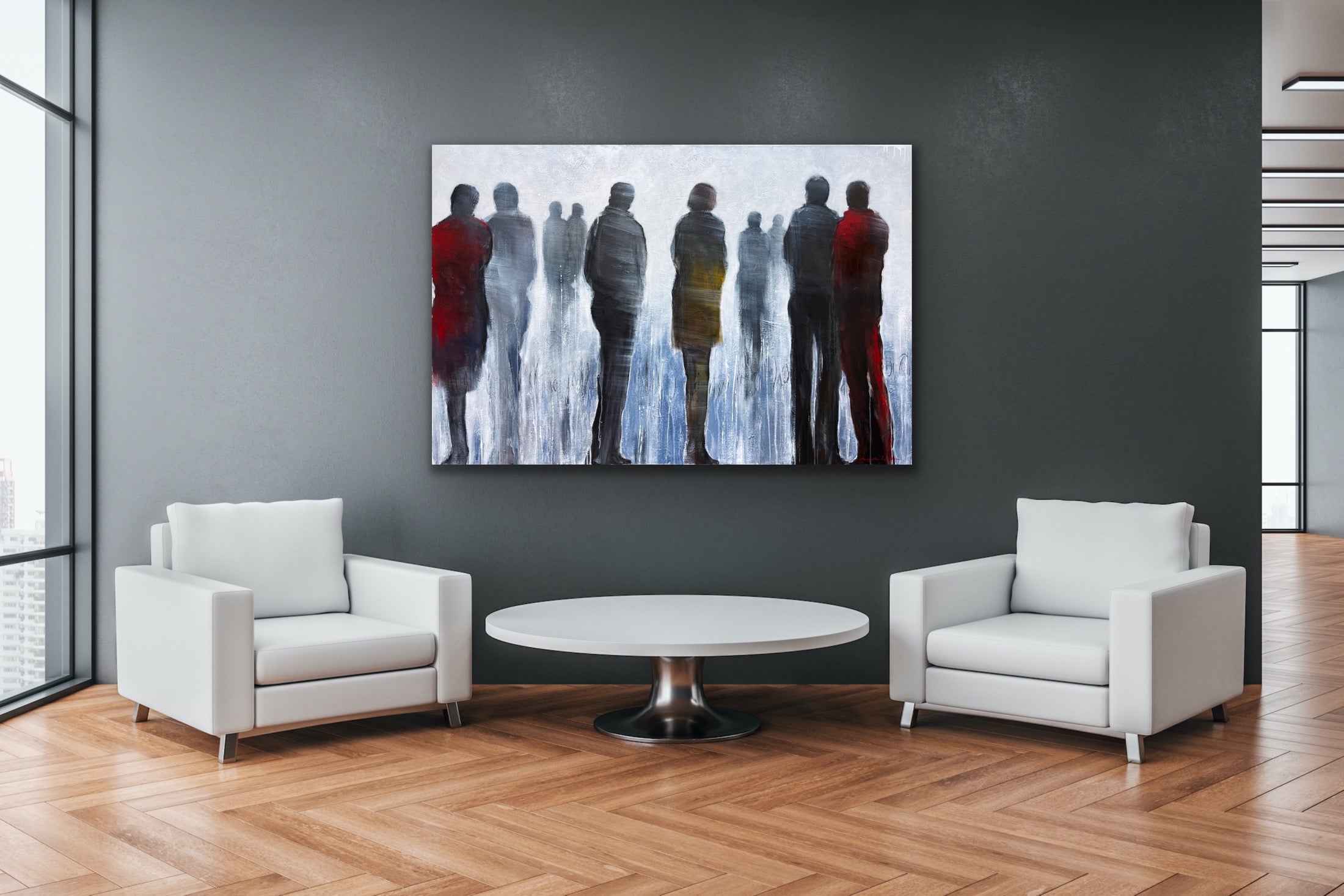 On Les Regarde<br>102x152x4 cm<br>40"x60"x1.6"
