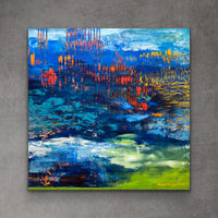 Carved Reflections<br>76.2x76.2x3cm<br>30”x30”x1.2”