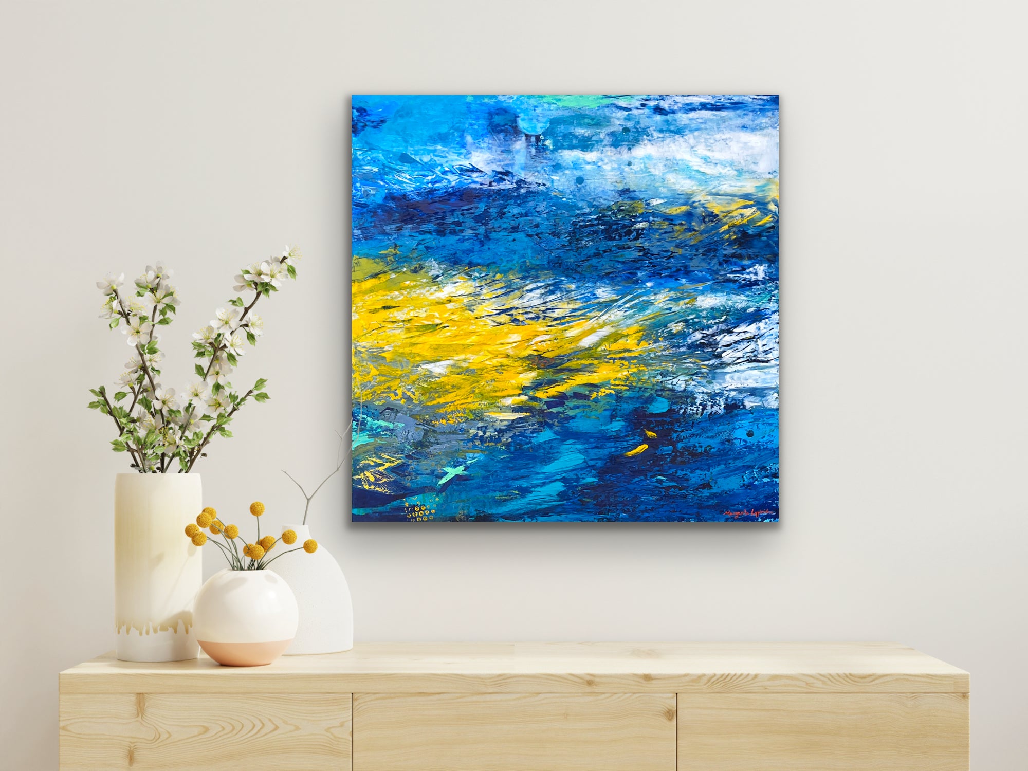 On An Impulse <br>76x76x3 cm<br>30”x30”x1.2"