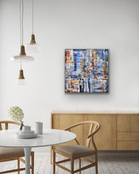 City Of Lights <br>76.2x76.2x3.8 cm<br>30”x30”x1.5”