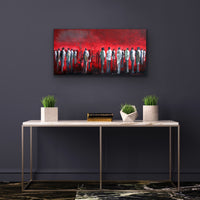 Night Gathering <br>45.7x94x3.8 cm<br>18”x36”x1.5"