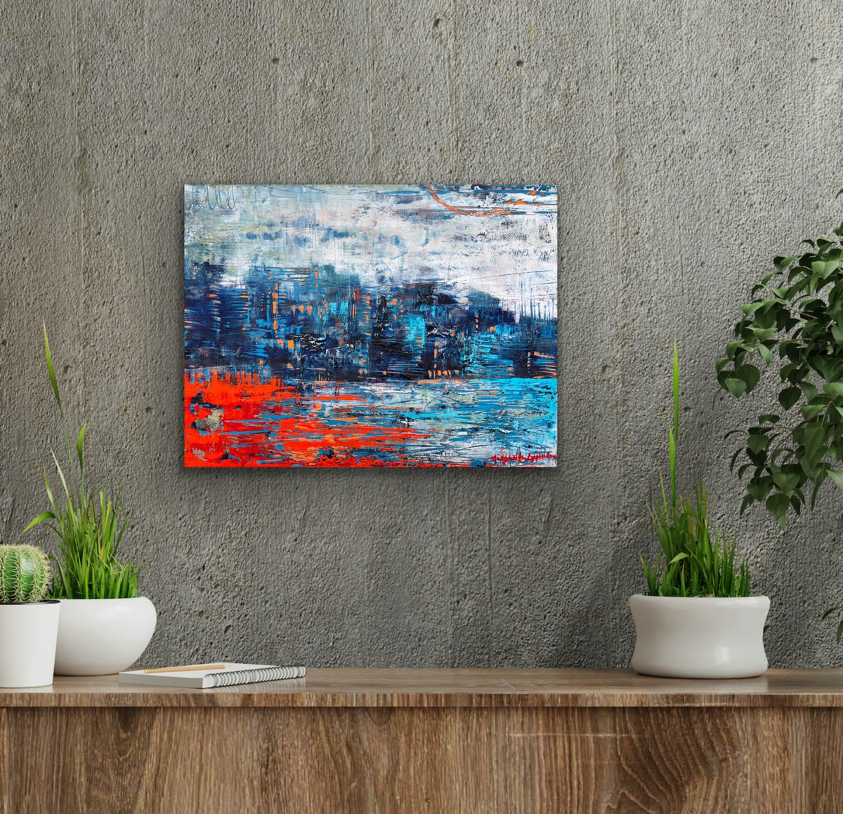 Cool Waves <br>30.5x40.5x4.4 cm<br>12”x16”x1.8"