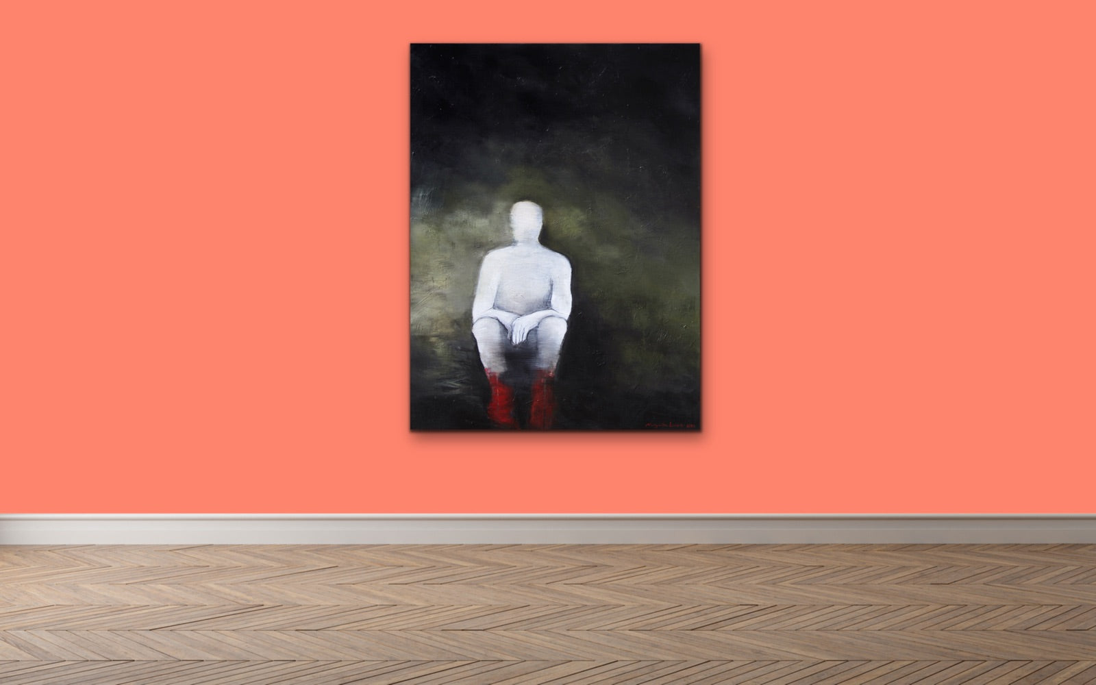 Red Socks <br>121.9x91.4x4 cm<br>48”x36”x1.6”