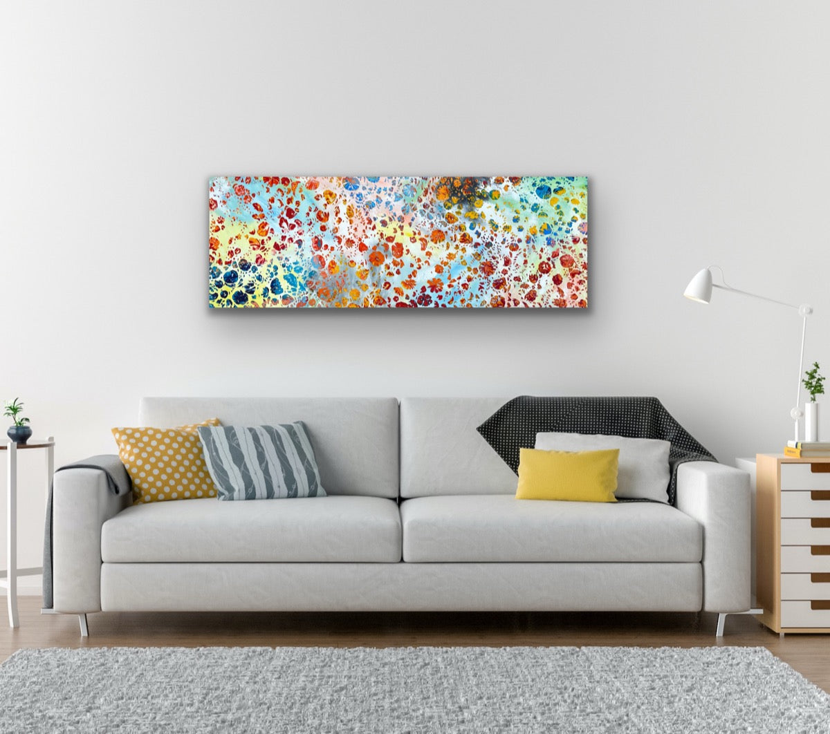 Joyful Burst <br>43x125x4 cm<br>16.9”x49.2”x1.6”