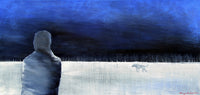 L’homme et le chien <br>61x122x2 cm<br>24”x48”x0.8”