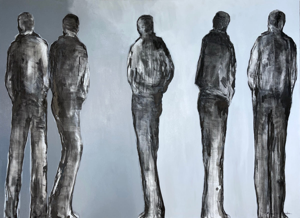 Les hommes et les autres <br>100x140x3 cm<br>39.4”x55”x1.2”