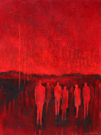 Les marcheurs <br>121.9x91.4x4 cm<br>48”x36”x1.6”