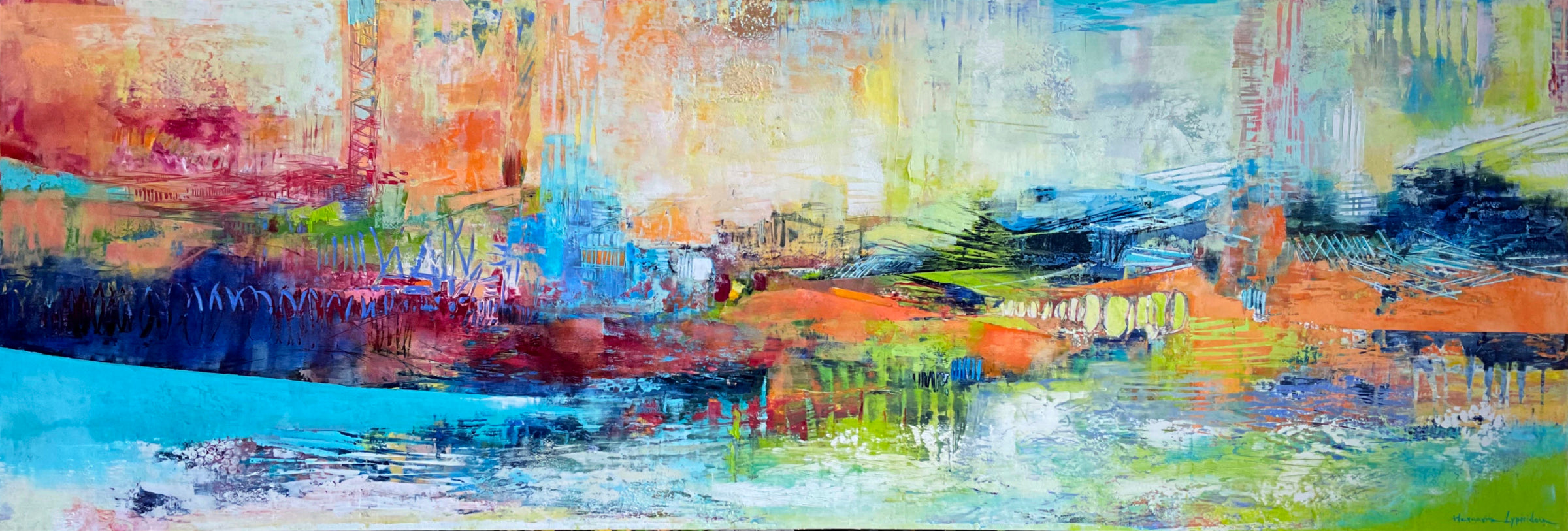 Let The Journey Begin <br>61x182.9x3.8 cm<br>24”x72”x1.5"