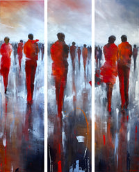 Looking For The One (triptych) <br>100x140x3 cm<br>39.4”x55”x1.2”