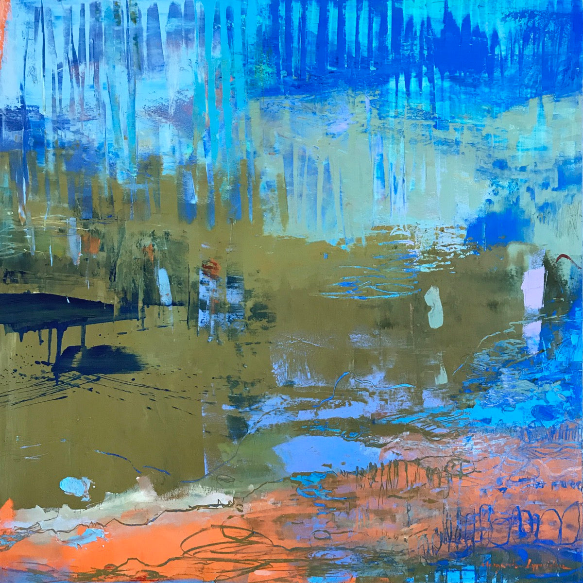 Lost And Found <br>76.2x76.2x3.8 cm<br>30”x30”x1.5"