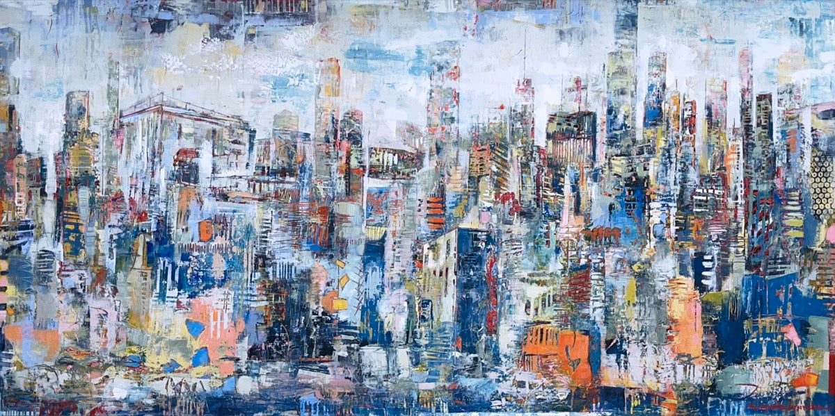 Megalopolis <br>76x152x3.8 cm<br>30x60”x1.5’’