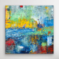 Meltemi <br>110x110x2.5 cm<br>43.3”x43.3”x1”
