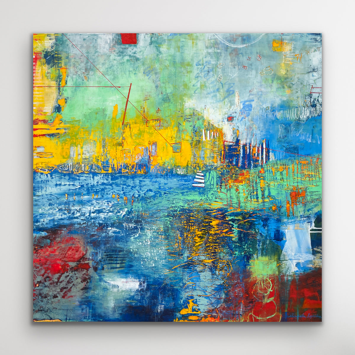 Meltemi <br>110x110x2.5 cm<br>43.3”x43.3”x1”