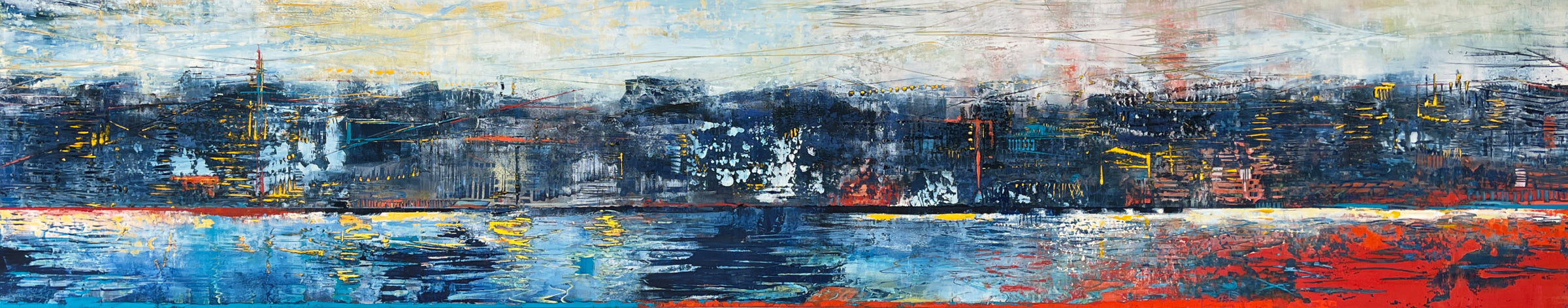 Mystical City<br>30x150x3.8cm<br>12”x60”x1.5”
